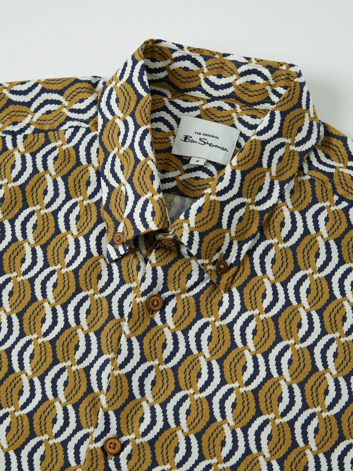 Optical Print Short-Sleeve Shirt 3 Optical Print Short-Sleeve Shirt - Image 3