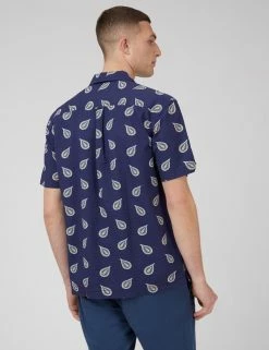 Paisley Print Lightweight Seersucker Shirt -clothing Shop 0071122 035 C yojwgc scaled