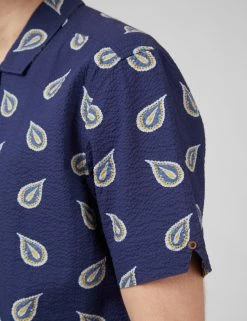 Paisley Print Lightweight Seersucker Shirt -clothing Shop 0071122 035 F jykh85