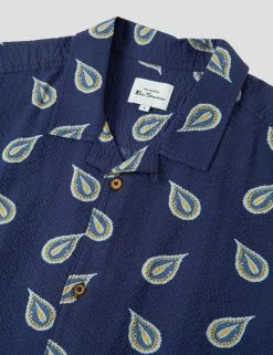 Paisley Print Lightweight Seersucker Shirt -clothing Shop 0071122 035 G jvgvth