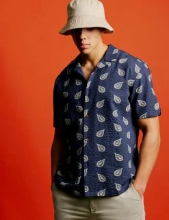 Paisley Print Lightweight Seersucker Shirt -clothing Shop 0071122 035 SoW 707