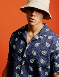 Paisley Print Lightweight Seersucker Shirt -clothing Shop 0071122 035 SoW 733