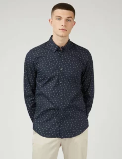 Scattered Spot Print Long-Sleeve Shirt -clothing Shop 0071123 036 A rh9tfh