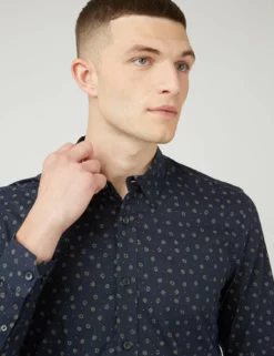 Scattered Spot Print Long-Sleeve Shirt -clothing Shop 0071123 036 E ywhclf