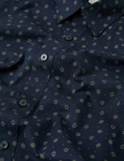 Scattered Spot Print Long-Sleeve Shirt