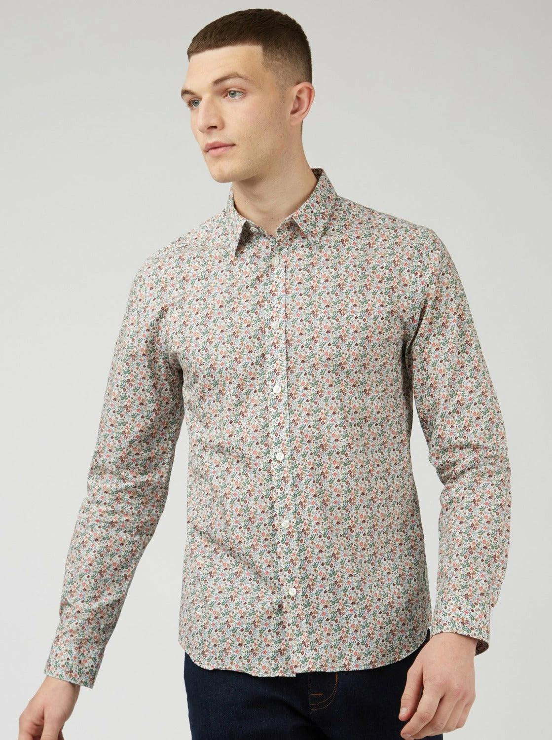 Floral Print Long-Sleeve Shirt 6 Floral Print Long-Sleeve Shirt - Image 6