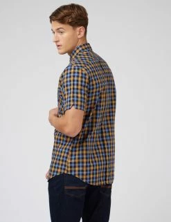 Gingham Check Short-Sleeve Shirt -clothing Shop 0071133 470 C ed9cfy