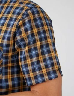 Gingham Check Short-Sleeve Shirt -clothing Shop 0071133 470 F ig0tdd
