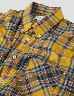 Classic Check Short-Sleeve Shirt - Gold -clothing Shop 0071135 470 G d8ir1q