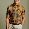 Classic Check Short-Sleeve Shirt - Gold