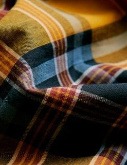 Classic Check Short-Sleeve Shirt - Gold -clothing Shop 0071135 470 SoW 1370 y9nint