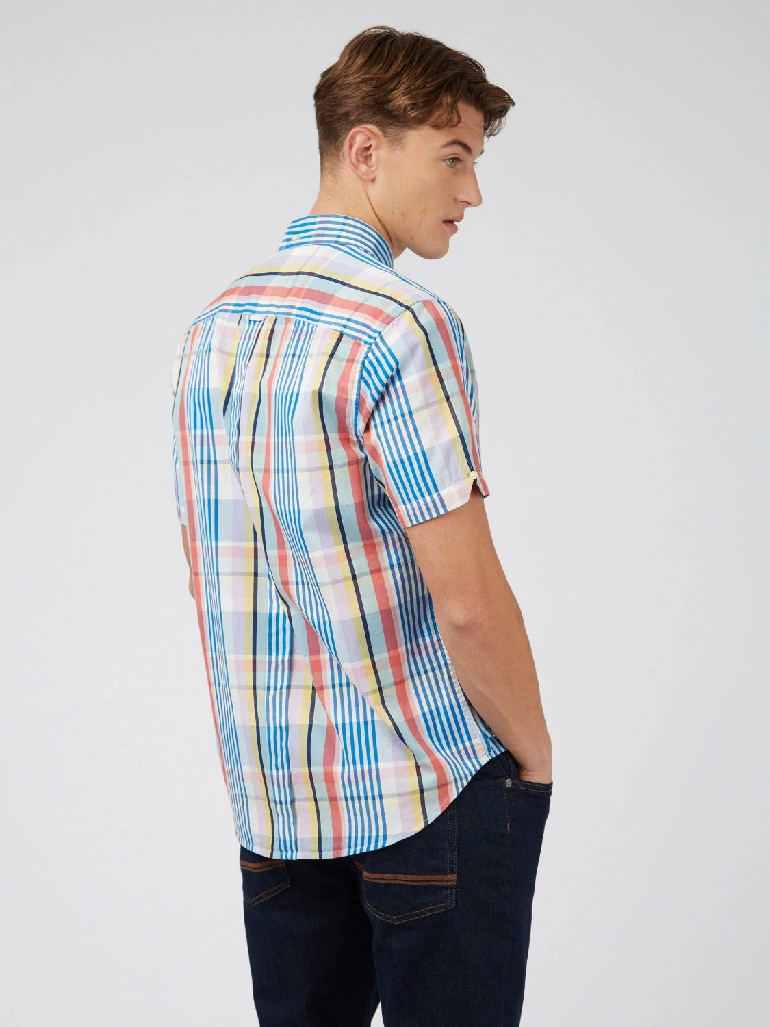 Multicolour Check Short-Sleeve Shirt 6 Multicolour Check Short-Sleeve Shirt - Image 6