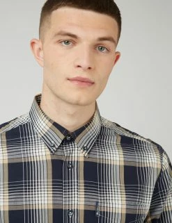 Linear Check Long-Sleeve Shirt -clothing Shop 0071143 035 E bi4wgq scaled