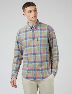 Pastel Check Seersucker Long-Sleeve Shirt 13 Pastel Check Seersucker Long-Sleeve Shirt -clothing Shop 0071146 440 A c1octz