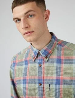 Pastel Check Seersucker Long-Sleeve Shirt 16 Pastel Check Seersucker Long-Sleeve Shirt -clothing Shop 0071146 440 E wufyek