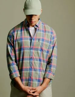 Pastel Check Seersucker Long-Sleeve Shirt 11 Pastel Check Seersucker Long-Sleeve Shirt -clothing Shop 0071146 440 SoW 199 weipvh