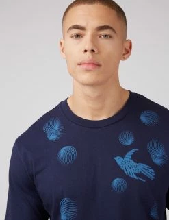 B By Ben Sherman Bird Graphic Tee - Marine