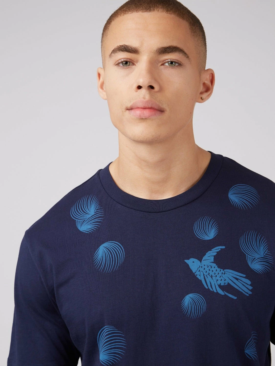 B By Ben Sherman Bird Graphic Tee - Marine 1 B By Ben Sherman Bird Graphic Tee - Marine
