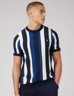 B By Ben Sherman Stripe Knit Tee -clothing Shop 0071435 025 A btjtaw