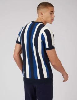 B By Ben Sherman Stripe Knit Tee -clothing Shop 0071435 025 C i4z1kf