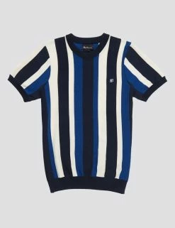 B By Ben Sherman Stripe Knit Tee -clothing Shop 0071435 025 D iqzdyl