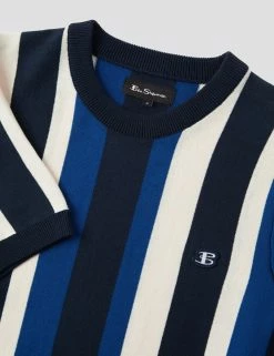 B By Ben Sherman Stripe Knit Tee -clothing Shop 0071435 025 F yrpwng