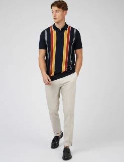 Signature Mod Knit Stripe Polo - Navy -clothing Shop 0071442 025 B kua7yl 6752b7a9 9cf3 4fc2 ba59 573a7b33d91d