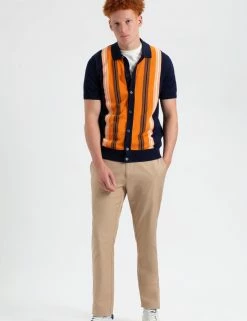 Iconic Vertical Stripe Button-Through Mod Knit Polo 9 Iconic Vertical Stripe Button-Through Mod Knit Polo -clothing Shop 0071594C 035 Marine 1 q5iuxz scaled