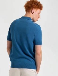 Iconic Vertical Textured Stripe Mod Knit Polo - Royal Blue 8 Iconic Vertical Textured Stripe Mod Knit Polo - Royal Blue -clothing Shop 0071594C BLUE3 iizy6d scaled