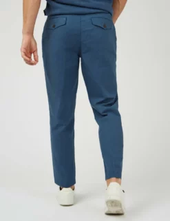 Signature Slim Taper Linen Trousers - Blue -clothing Shop 0072813 850 C x6yisw
