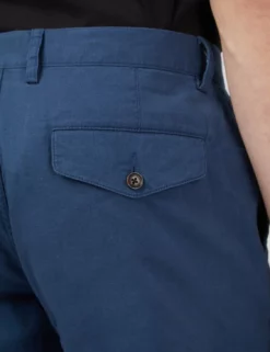 Signature Linen Shorts - Blue -clothing Shop 0072816 850 E exzjbi