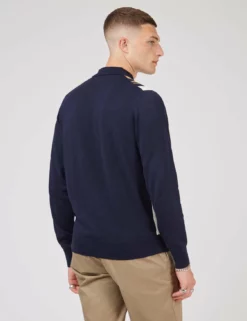 Signature Mod Knit Stripe Polo - Marine -clothing Shop 0073982C 035 C ldqrbn