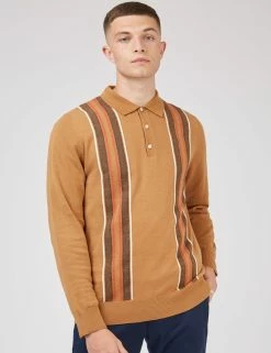 Signature Mod Birdseye Knit Polo - Fawn