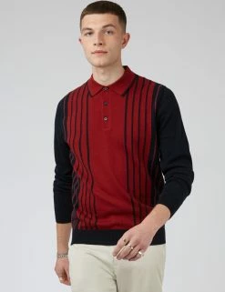 Mod Knit Colorblock Stripe Long-Sleeve Polo 8 Mod Knit Colorblock Stripe Long-Sleeve Polo -clothing Shop 0074403C 550 B p6u4e3