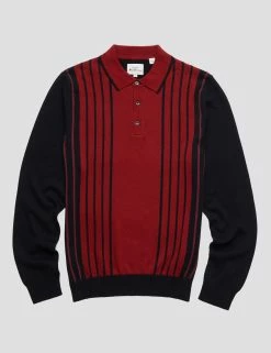 Mod Knit Colorblock Stripe Long-Sleeve Polo 9 Mod Knit Colorblock Stripe Long-Sleeve Polo -clothing Shop 0074403C 550 C qsfogh