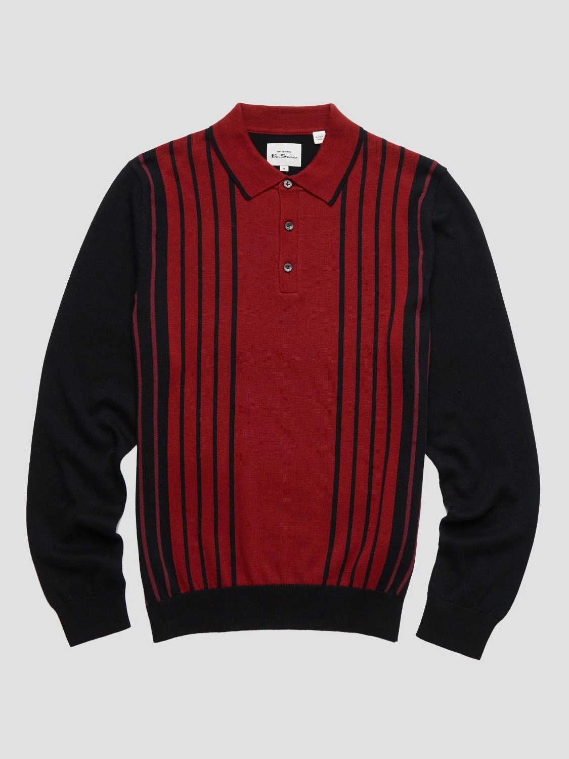 Mod Knit Colorblock Stripe Long-Sleeve Polo 4 Mod Knit Colorblock Stripe Long-Sleeve Polo - Image 4
