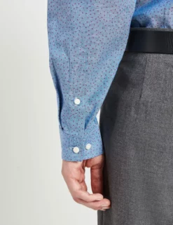 Dobby Print Slim Fit Dress Shirt - Dark Teal 11 Dobby Print Slim Fit Dress Shirt - Dark Teal -clothing Shop 33HBS5918 391 DARKTEAL 0 scaled