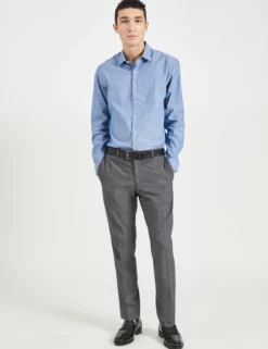 Dobby Print Slim Fit Dress Shirt - Dark Teal 9 Dobby Print Slim Fit Dress Shirt - Dark Teal -clothing Shop 33HBS5918 391 DARKTEAL 6 scaled