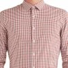 Dobby Gingham Slim Fit Dress Shirt - Spice