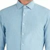 Denim Slim Fit Dress Shirt - Light Blue
