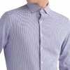 Houndstooth Slim Fit Dress Shirt - Purple