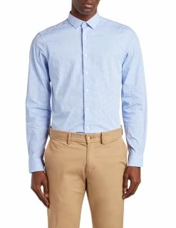 Check Skinny Fit Dress Shirt - Lavender