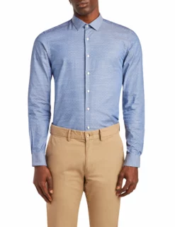 Dobby Slim Fit Dress Shirt - Lavender -clothing Shop 33hbs4407 470 dobby dress shirt lavender alt