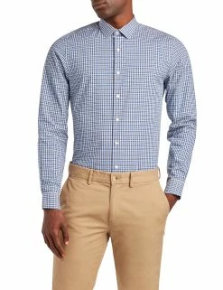 Madras Check Skinny Fit Dress Shirt - Multi