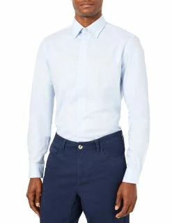 End-on-End Skinny Fit Dress Shirt - Sky Blue