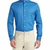 Dobby Check Slim Fit Dress Shirt - Royal Blue
