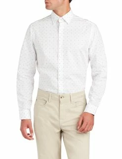 Clip Spot Slim Fit Dress Shirt - Blue