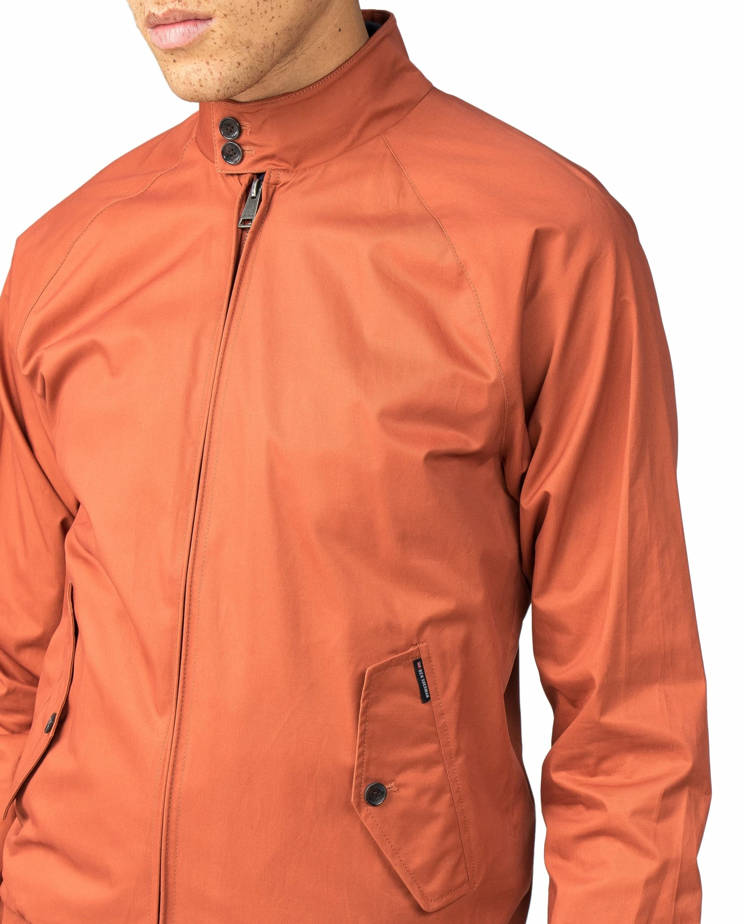 Harrington Jacket - Cinnamon 2 Harrington Jacket - Cinnamon - Image 2