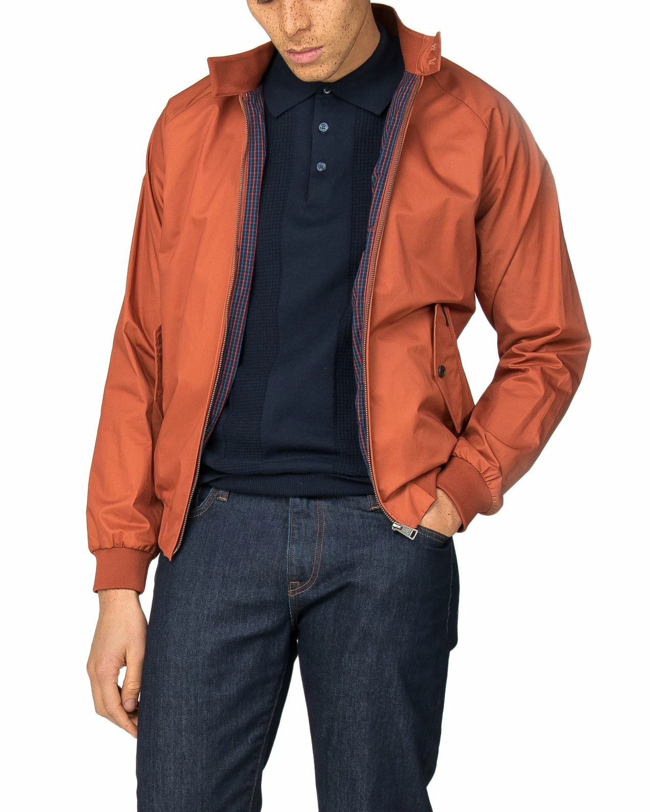 Harrington Jacket - Cinnamon 1 Harrington Jacket - Cinnamon