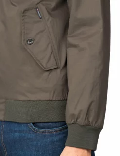 Harrington Jacket - Dark Green 7 Harrington Jacket - Dark Green -clothing Shop 47822 67 signature harrington jacket dark green detail